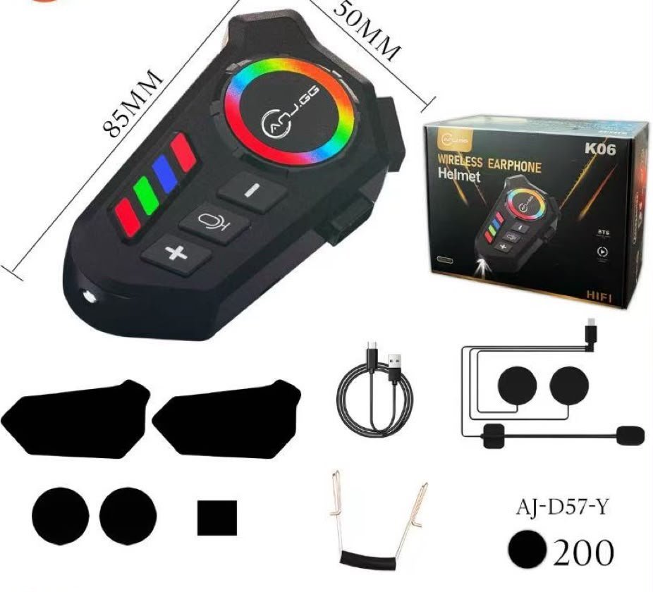 fone para capacete